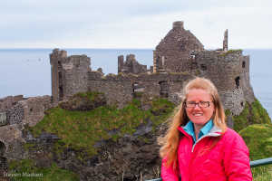 Happy to be at Dunluce Castle