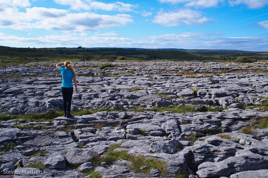 Colleen surveys The Burren