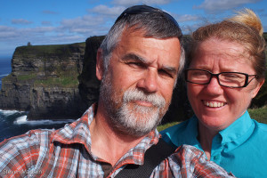 Collen and Steve on the Cliffs of Moher