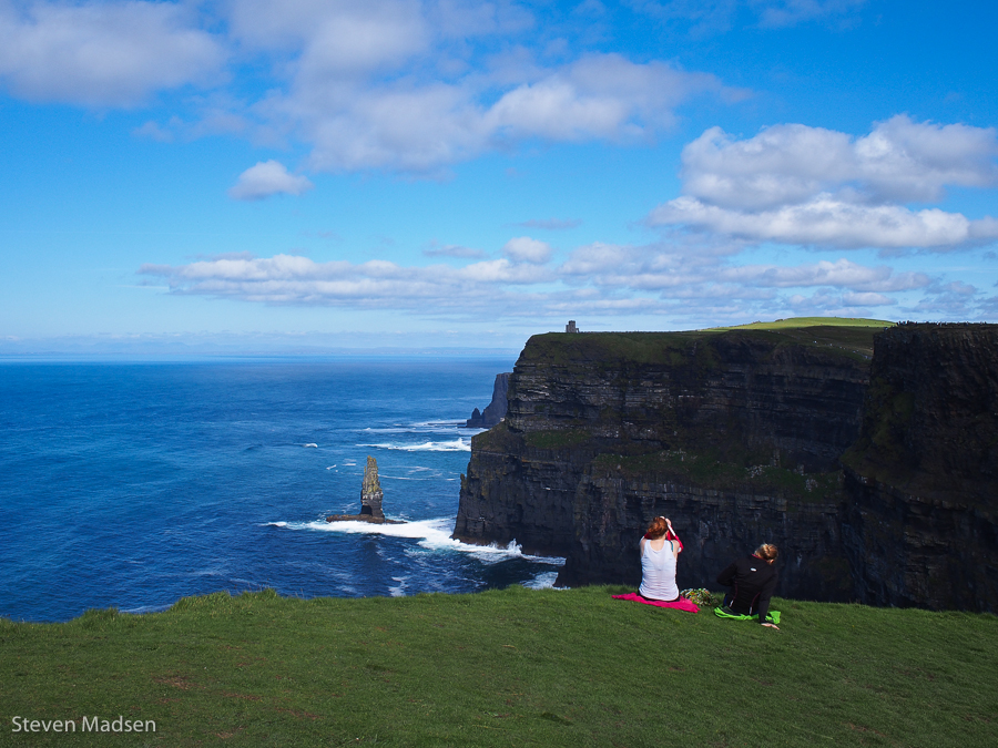 Sitting on the edge of Ireland