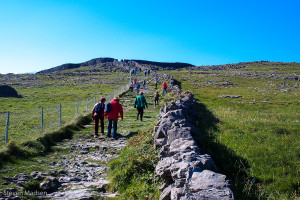 Climbing to Dun Aenghus